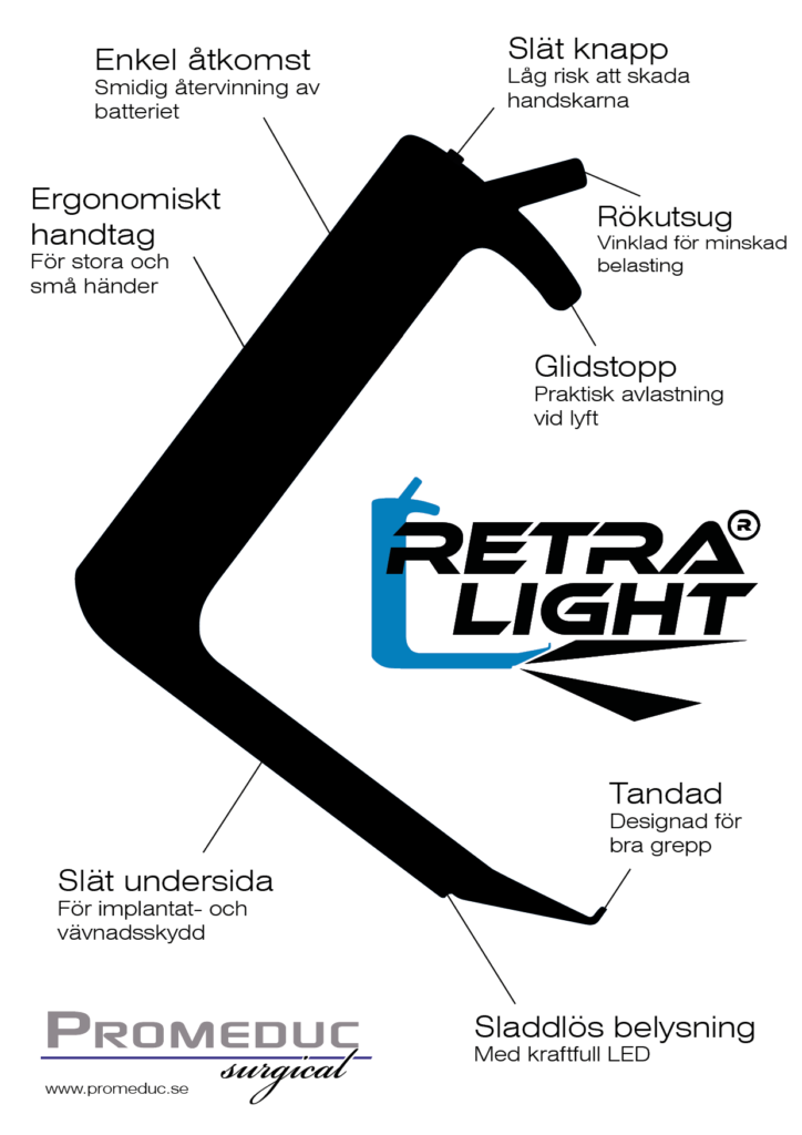 Engångshake med LED, RetraLight RL4000